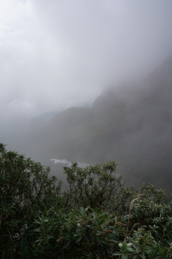 Cochapata shrouded in cloud
